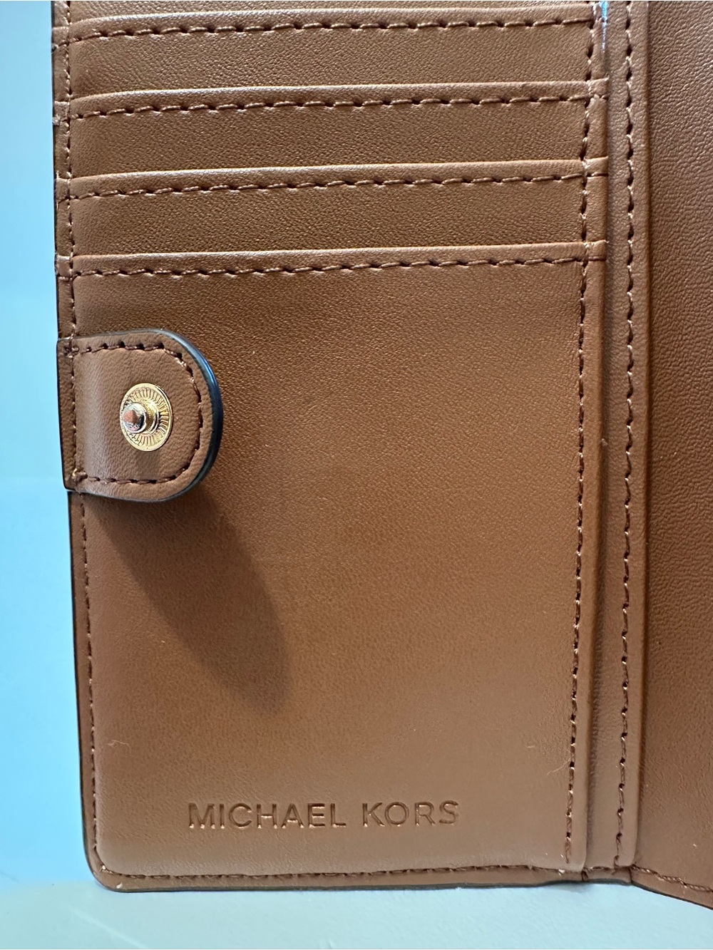 Michael Kors Vanilla Monogram Print Jet Set Wallet with Gift Box - Picture 4 of 8
